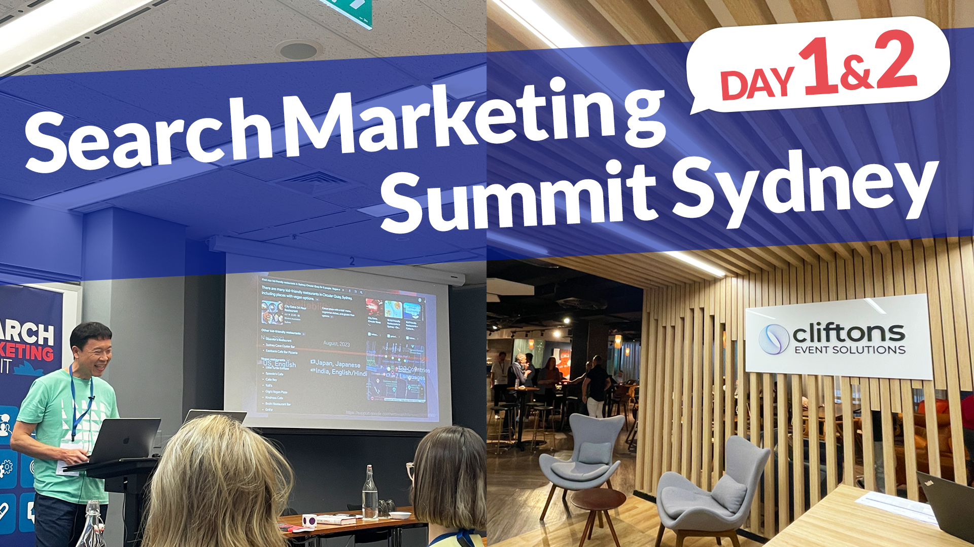 【海外カンファレンス現地レポート】Search Marketing Summit Sydney (Day1~2) ~鈴木謙一の登壇~