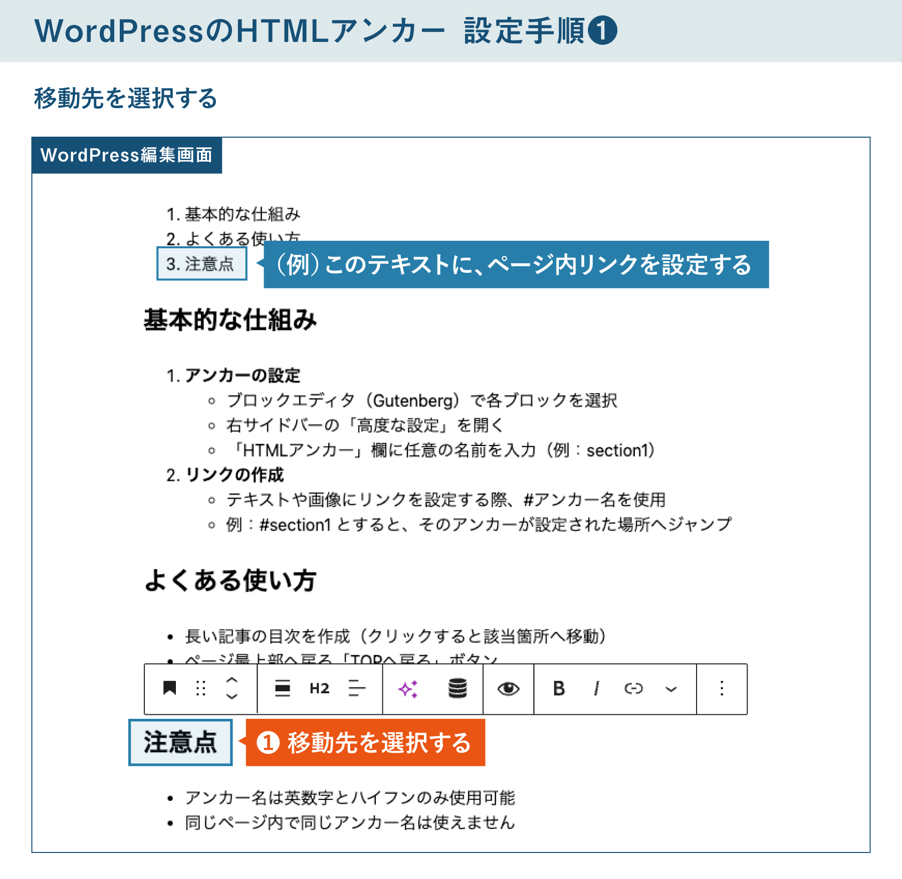 ページ内リンクとは？ HTMLとWordPressでの作り方・ズレ、飛ばないとき