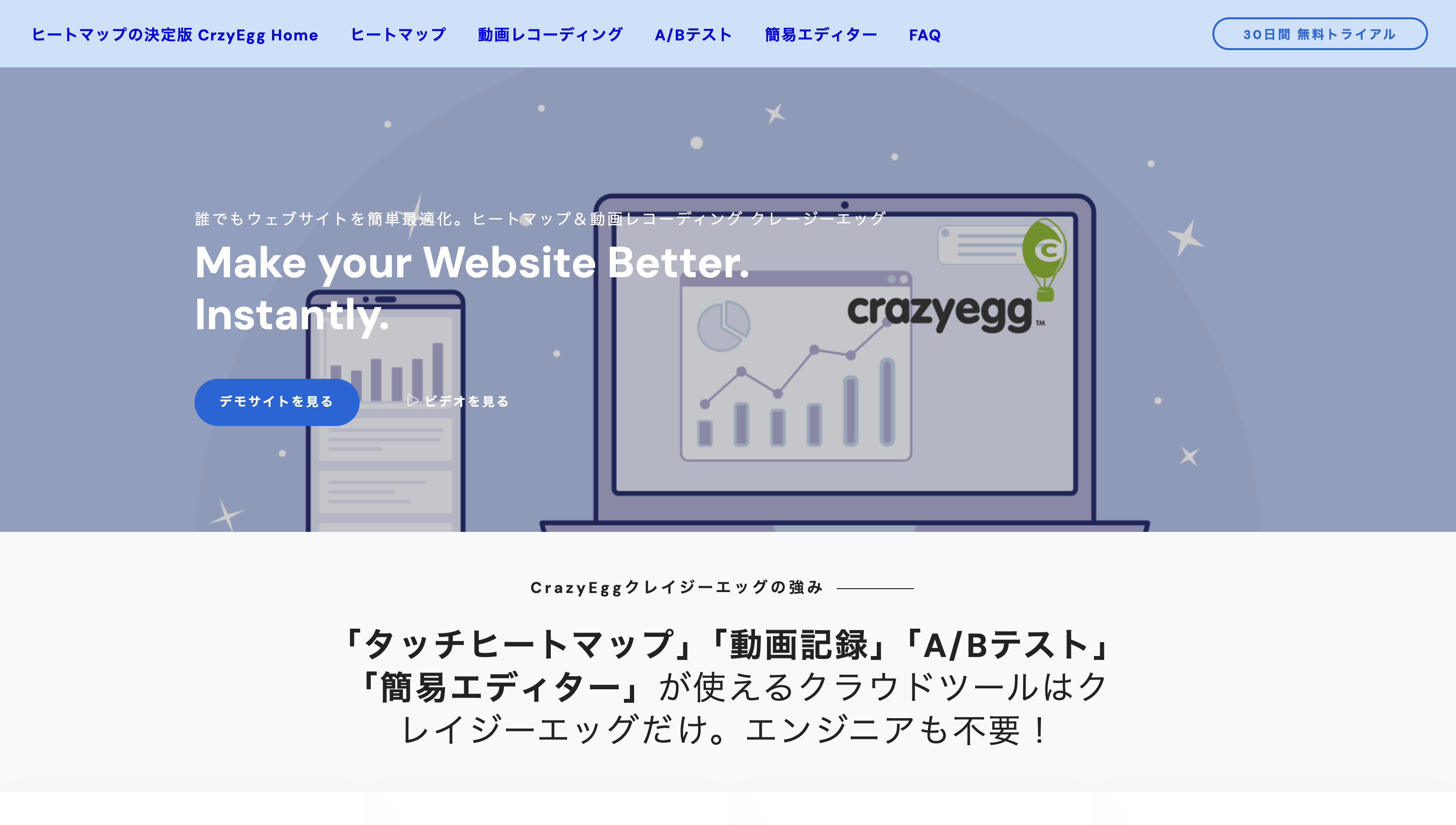 ヒートマップツール　crazyegg